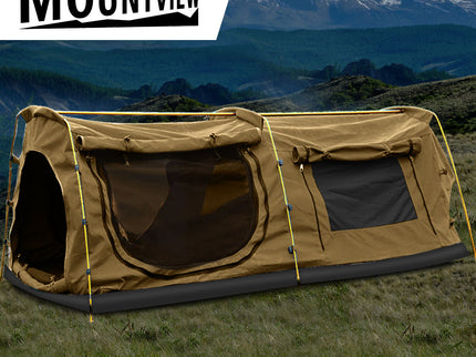 Mountview King Single Swag Camping Swags Khaki-1864184689212919815