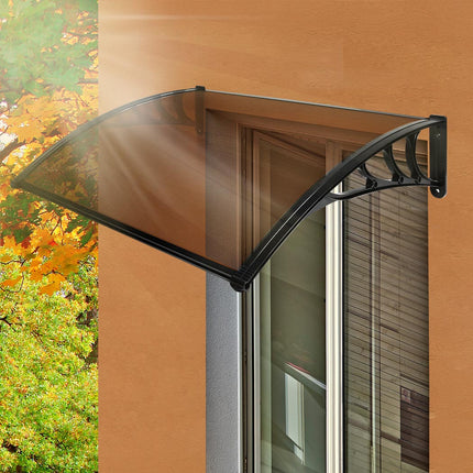 Mountview Window Door Awning Outdoor 1M X 1.2M Brown 1x1.2M-1975420432408514567