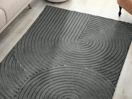 Marlow Floor Rug Soft Polyester Carpet Non Slip Plush Shaggy Rugs Geometric-1910112212043829255