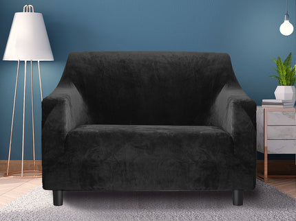 Marlow Sofa Covers 1 Seater High Stretch Black-1927582207212392455