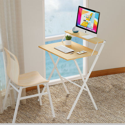 Levede Foldable Computer Desk Office Study Desk Oak-2011971108705800199