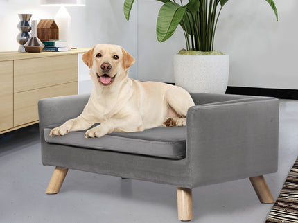 PaWz Pet Sofa Bed Dog Warm Soft Lounge Grey-1864184535114190855