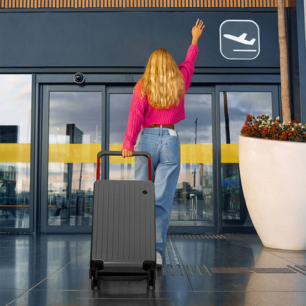Slimbridge 26" Luggage Wide Handle Hard Case Grey-1975420323377582087
