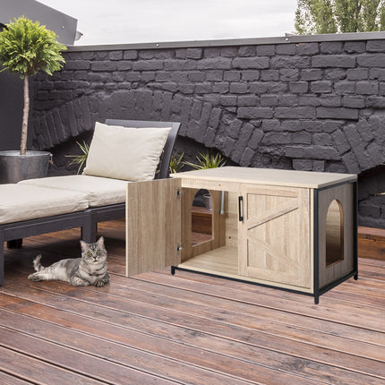 PaWz Enclosed Cat Litter Cabinet Box-1973193663018307591