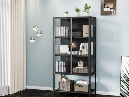 Stacked Glass Display Cabinet Collections Storage-1917016714361573383