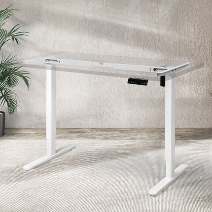 Levede Motorised Standing Desk Frame White Single Motor-1975420504605069319