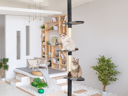 PaWz Cat Scratching Post Tree Condo Grey-1864184526352289799