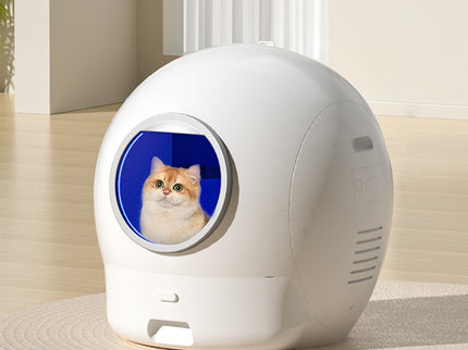 Pawz Self Cleaning Cat Litter Box Large Enclosed Toilet-1954802478600032263