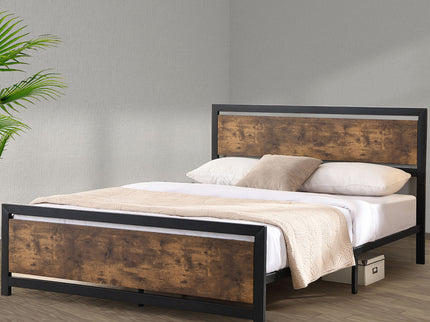 Levede Metal Bed Frame Mattress Base Double-1942353319460737030