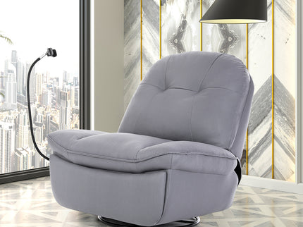 Levede Recliner Chair Lounge 360?Swivel Black-1864184462552731654