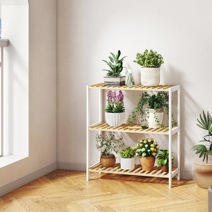 Levede Bamboo Storage Rack 3 Tier Shelf Shoe Organiser-2011971110433853446