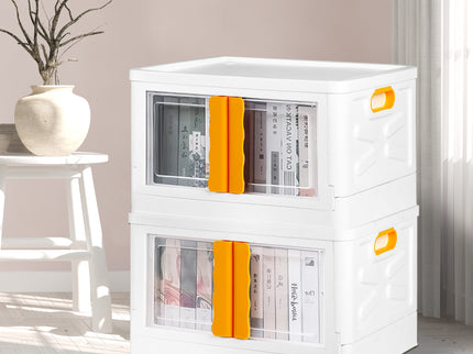 45L Storage Container Stackable Toy Yellow-1864184614969544711