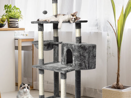 PaWz 130cm Cat Tree Toy Scratching Post Grey-1910113147910492167