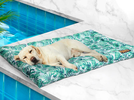 PaWz Pet Cool Gel Mat Cat Bed Dog Bolster L Large-1886651039915053063