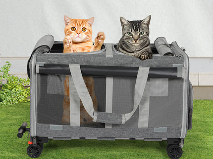 Pawz Pet Carrier 4 Wheel Portable Rolling Foldable-1910112289848168455