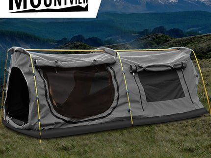Mountview King Single Swag Camping Swags Grey-1864184689074507783