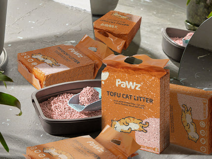 PaWz 2.5kg Tofu Cat Litter Clumping Peach x12-1910112215592210438