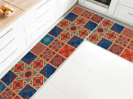 Marlow 2x Kitchen Mat Floor Rugs Area 45x180cm-1910113065505001479