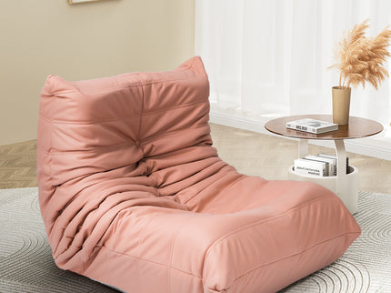 Levede Accent Sofa Floor Chair Caterpillar Pink-1831592529162801158