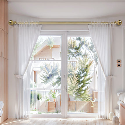 Marlow Curtain Rod Steel Quiet Rail Pole Set-1973193447661768710