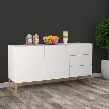 Levede Buffet Sideboard Storage Cabinet White-1975420495406960647