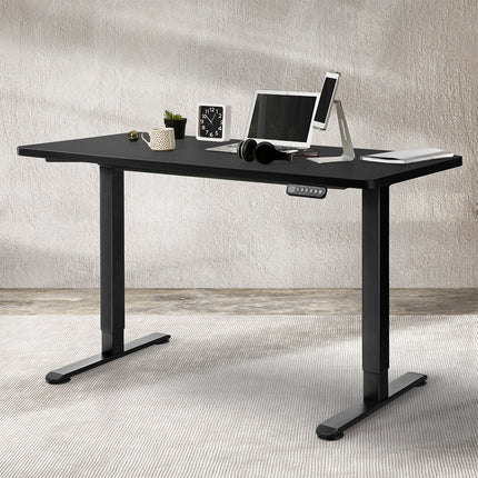 Levede Motorised Standing Desk Adjustable 140cm Black 1000x 1MM-1973193823345577991
