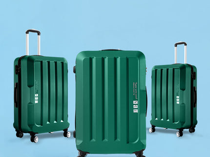 Slimbridge 20"24"28" 3PC Luggage Sets Green-1864184357879681031