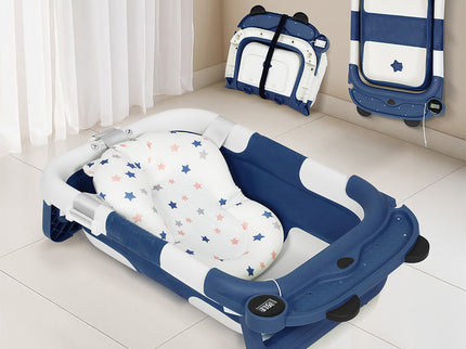 Bopeep Foldable Baby Bathtub 0-15months Blue-1954802473088716807