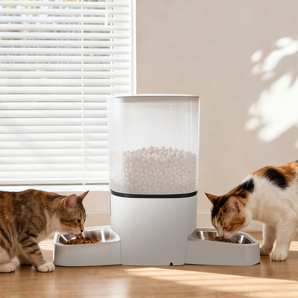 PaWz 6L Automatic Pet Feeder 2 Bowl Food Dispenser-2029387318351237127