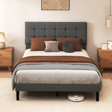 Levede Bed Frame Upholstered Platform Mattress Base Queen-2029387289368596487