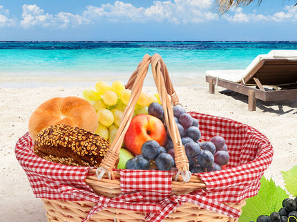 Picnic Basket Baskets Outdoor Deluxe-1864183150914179078
