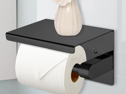 Toilet Paper Holder Roll Bath Tissue Black-1910113085692186630
