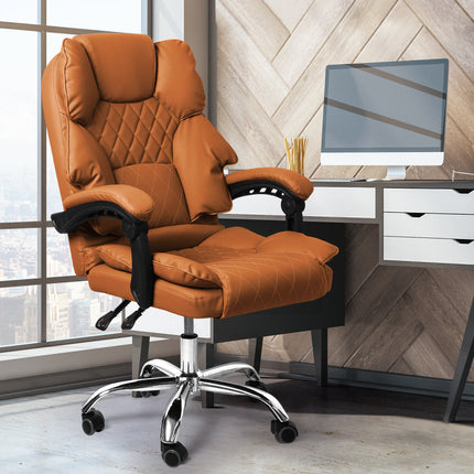 Levede Gaming Chair Office Computer Brown No Footrest-1975420440549658631