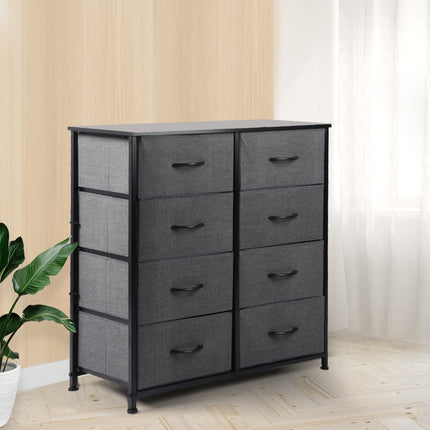 Levede Storage Cabinet Tower Chest Dark Grey-1973194072856334343