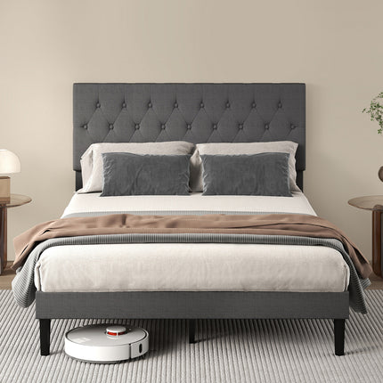 Levede Bed Frame Upholstered Platform Mattress Base Queen-2029387290161319943
