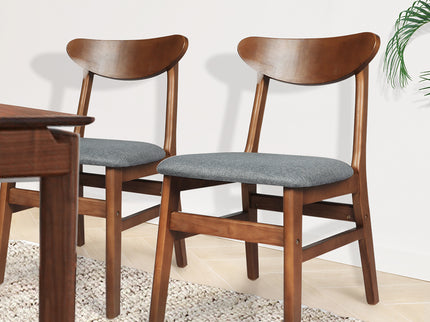 Levede 2xDining Chairs Kitchen Chair Brown 2Pack-1942353399903293447