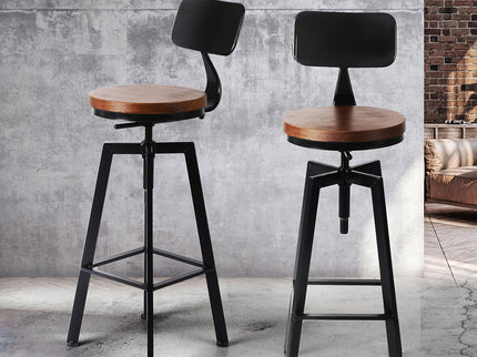 Levede 1x Industrial Bar Stools Kitchen-1910113233549791239