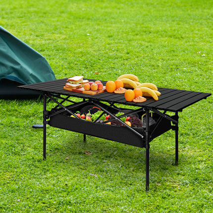 Levede Folding Camping Table Portable Black-1973194002169729031