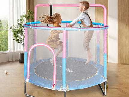Centra 55" Kids Trampoline Rebounder Pink-1954802468797943815