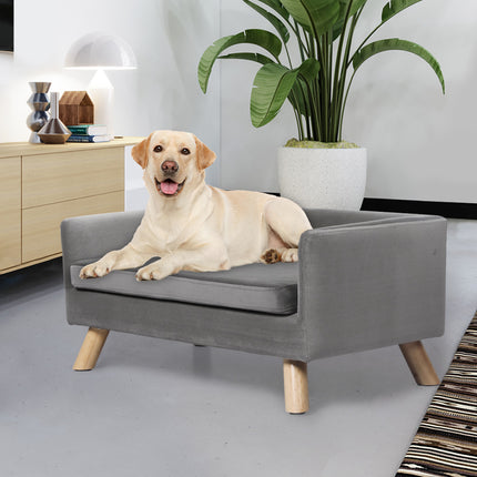 PaWz Pet Sofa Bed Dog Warm Soft Lounge Grey-1975420459071705095