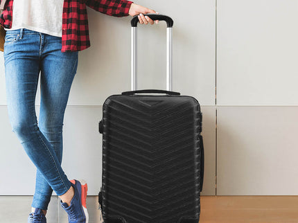Slimbridge 20" Carry On Travel Luggage Black 20 inch-1864184359662260231