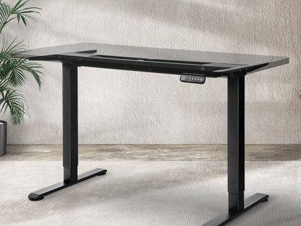 Levede Motorised Standing Desk Frame Black Dual Motor-1942353107598053383