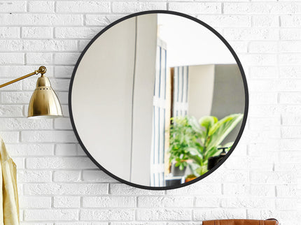 Wall Mirror Round Shaped Bathroom Makeup Small-1910113246589882375