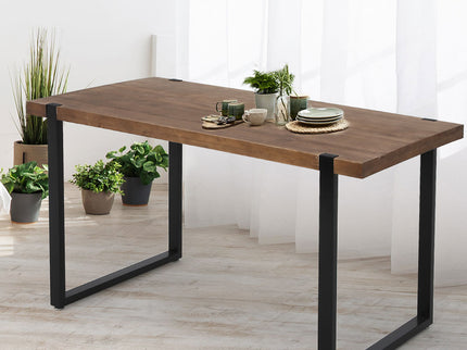 Levede Dining Table Industrial Wooden-1942353395969036295