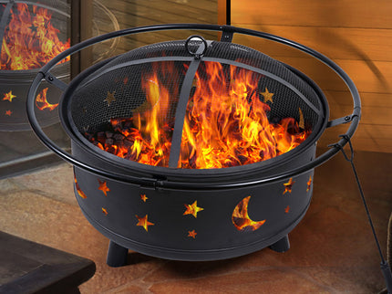 Fire Pit BBQ Grill Pits Outdoor Fireplace-1864184482811219973