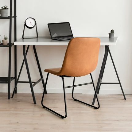 Levede 2x Dining Chairs Kitchen Table Brown-1975420498930176007