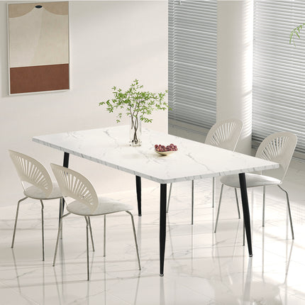 Levede Steel Dining Table 4-6 Seater 150cm-1975420386250199047