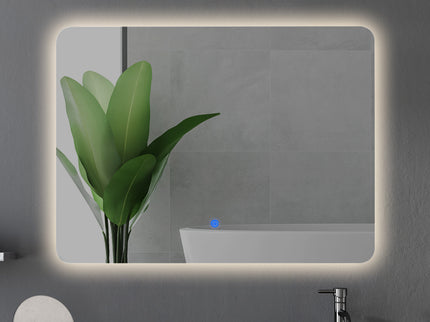 EMITTO LED Wall Mirror Anti-fog Bathroom 70x50cm 50x70-1910112985511235591