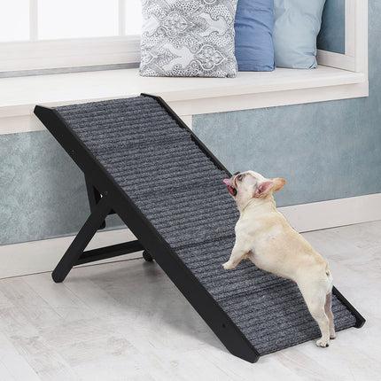 PaWz Adjustable Dog Ramp Height Stair Black-1973193663207051271