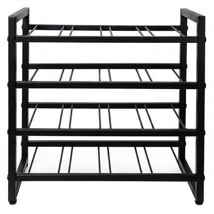Levede Wine Rack 16 Bottle 4-Tier Metal Display Storage Organizer Adjustable Bar-2061251872504811527